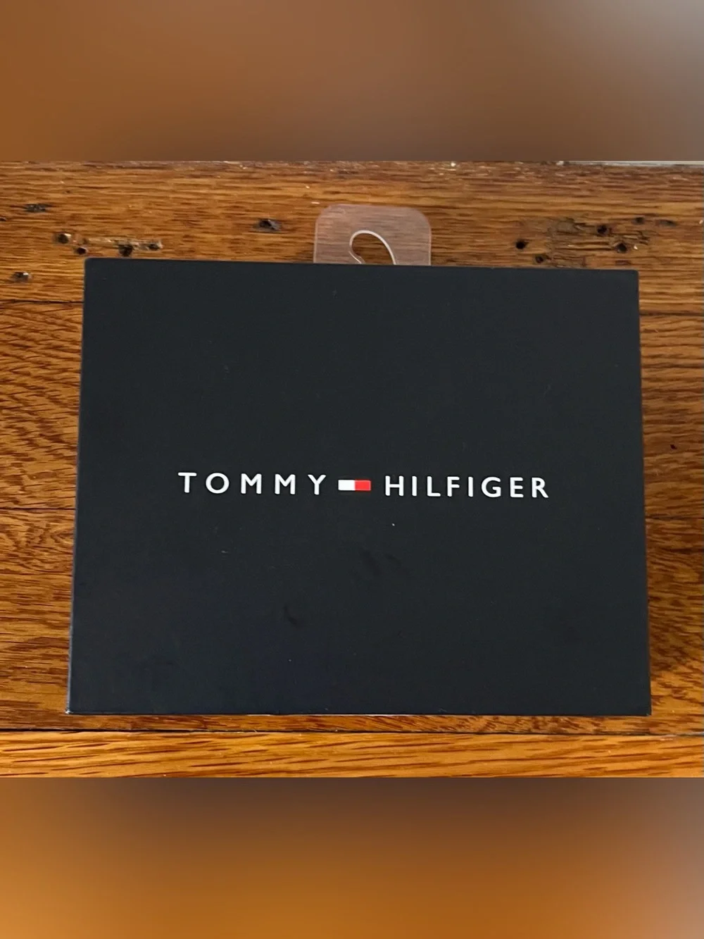 Tommy Hilfiger Men's Overlay Passcase Brown Leather Wallet
